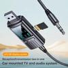 Digital HD Display Bluetooth 5.4 Receiver 3.5mm Aux Audio Stereo Adapter Wireless USB Dongle for TV Box Computer Car Player