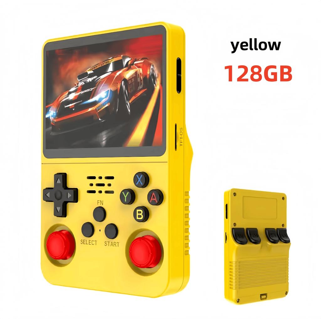 Console per videogiochi portatile retrò R36 Ultra Schermo IPS 128GB Giochi Lettore tascabile portatile Sistema Linux R36S R36 PRO