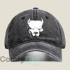 Devilish Face Silhouette Fashion Washed Baseball Cap Hat Outdoor Activities