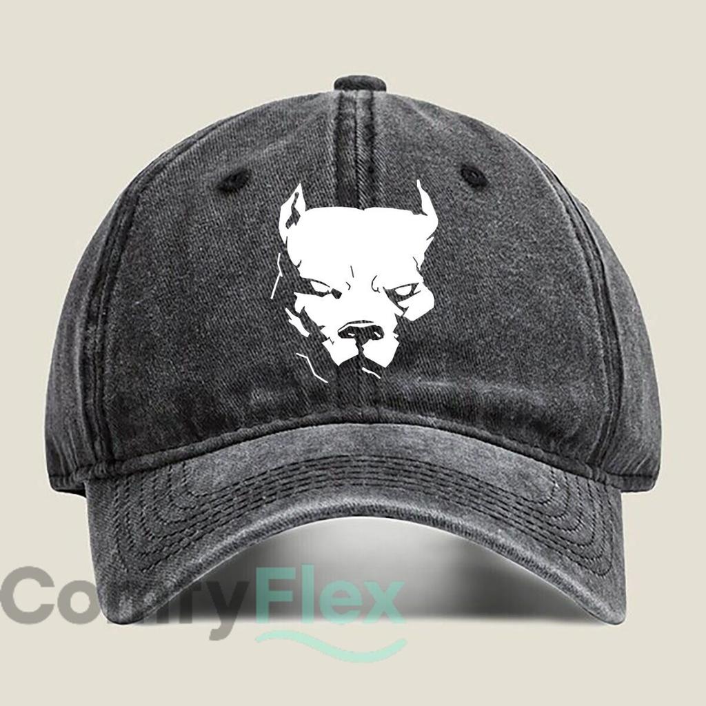 Devilish Face Silhouette Fashion Washed Baseball Cap Hat Outdoor Activities