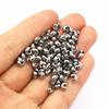 50pcs Stainless Steel Round Covers Crimp End Beads 3 4 5mm Stopper Spacer Beads For DIY Jewelry Making Findings Supplies