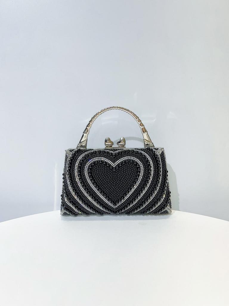 Elegantní večerní crossbody kabelka s kamínky pro bankety a společenské události