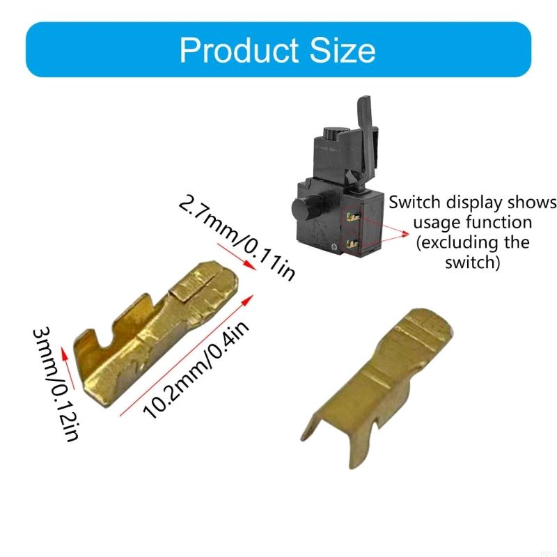 High Performances Drill Switching Wiring Clip Metal Docking Connector Line Pressing Button For Professional DIY Use 50Pcs