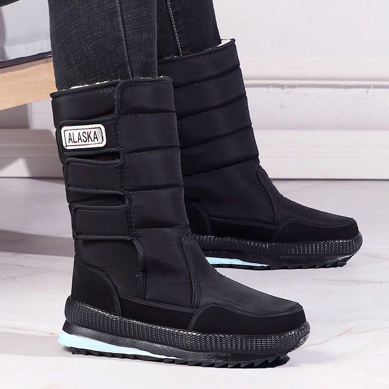 

Мужские водонепроницаемые нескользящие зимние ботинки с высоким голенищем на флисовой подкладке - Очень толстые и теплые для пожилых 45 Extra Thick Fleece