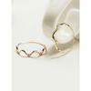 14K 18K Wave Cubic Zirconia Ring