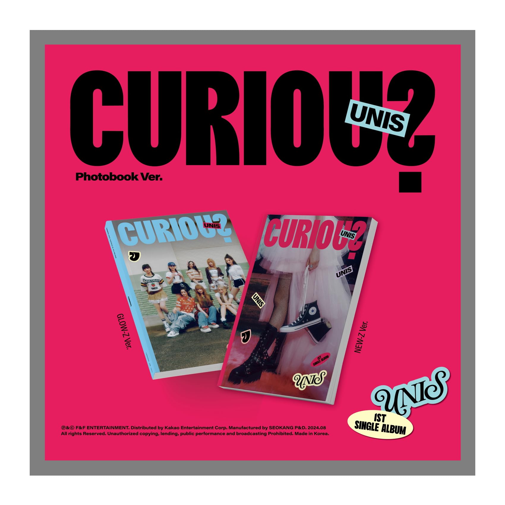 

UNIS Curious 1st Single Album with Tracking Universe Ticket (Photobook NEW-Z Version)