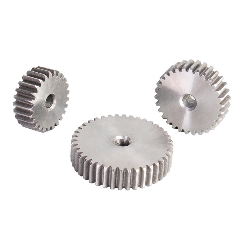 1M Spur Gear 42T/43T/44T/45T/46T/47T/48T/49T/50T/51T/52T/53T/54T/55T/56T 45# Carbon Steel Thickness 10mm