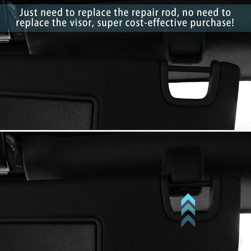 For Jeep For Wrangler JK 2007-17 Car Sun Visor Repair Tube Kit Driver&Passenger Sun Visor Repair Tube Car Interior Parts