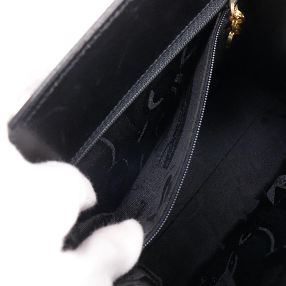 Salvatore Ferragamo Vara Ribbon Handbag BA214178 2WAYShoulder Black Calfskin Women Used