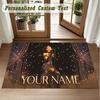Crystal Velvet Square Rug Custom NameAriana Grande Pattern Non Slip Home Floor Decor Rug