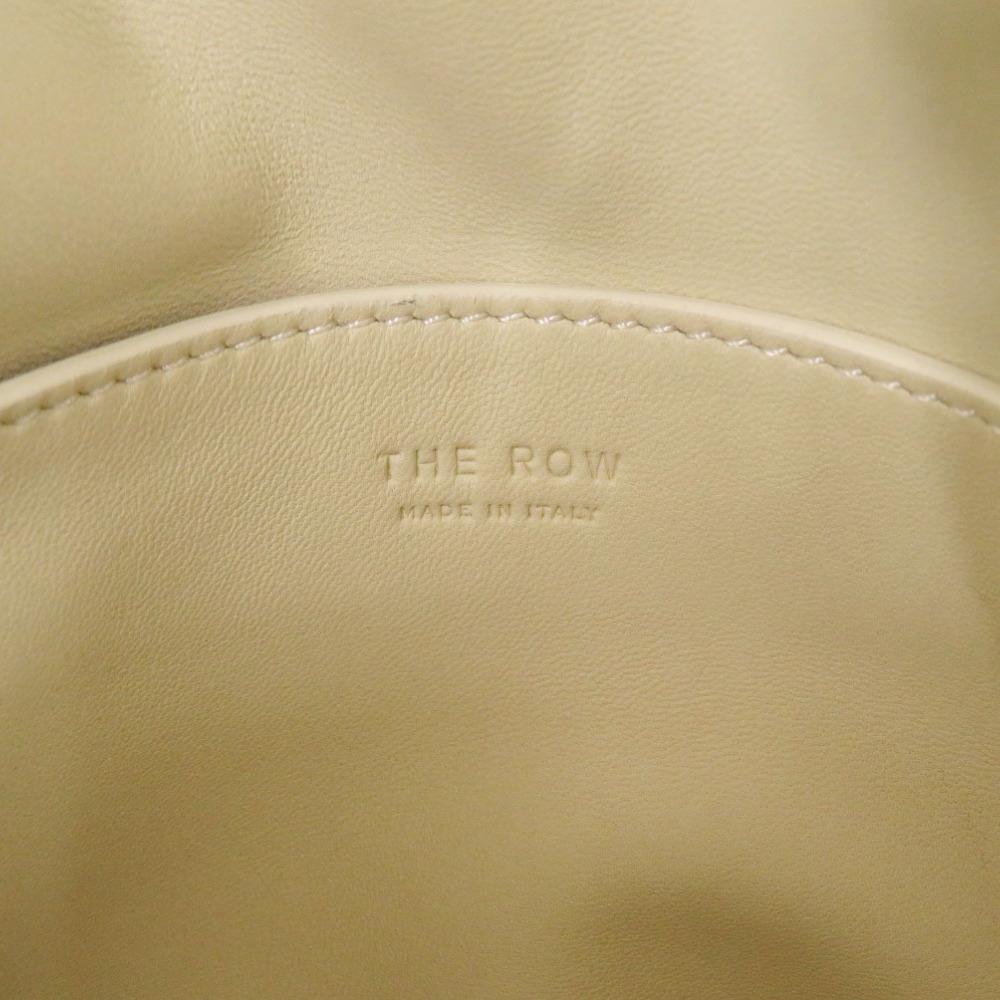 Used AUTHENTIC THE ROW Eve Shoulder Bag Creme Leather