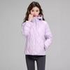 Womens Lightweight Short Hooded Down Jacket Slim Fit Duck Filled Winter Outerwear