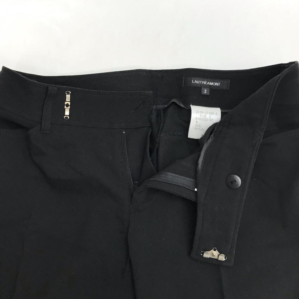 Made In Japan LAUTREAMONT Pants Suit Set M Women Black Single Jacket(USED)
