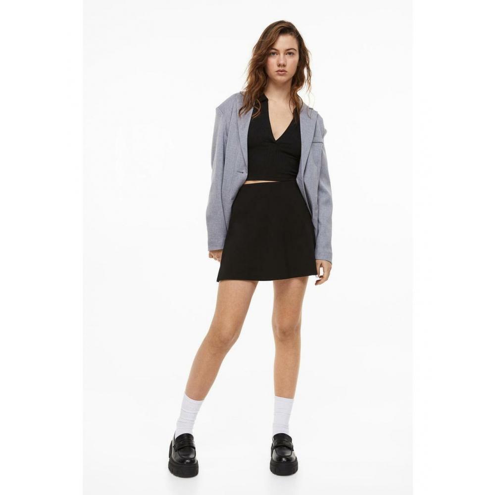 

H&M flare jersey skirt black 1094978001