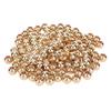 200pcs Glossy Surface Metal Spacer Beads 12mm Resin Beads Durable Round Beads  For DIY Jewelry