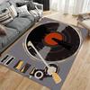 Vintage Record Player Illustration Rug - Non-slip rug suitable for living room and bedroom sofas