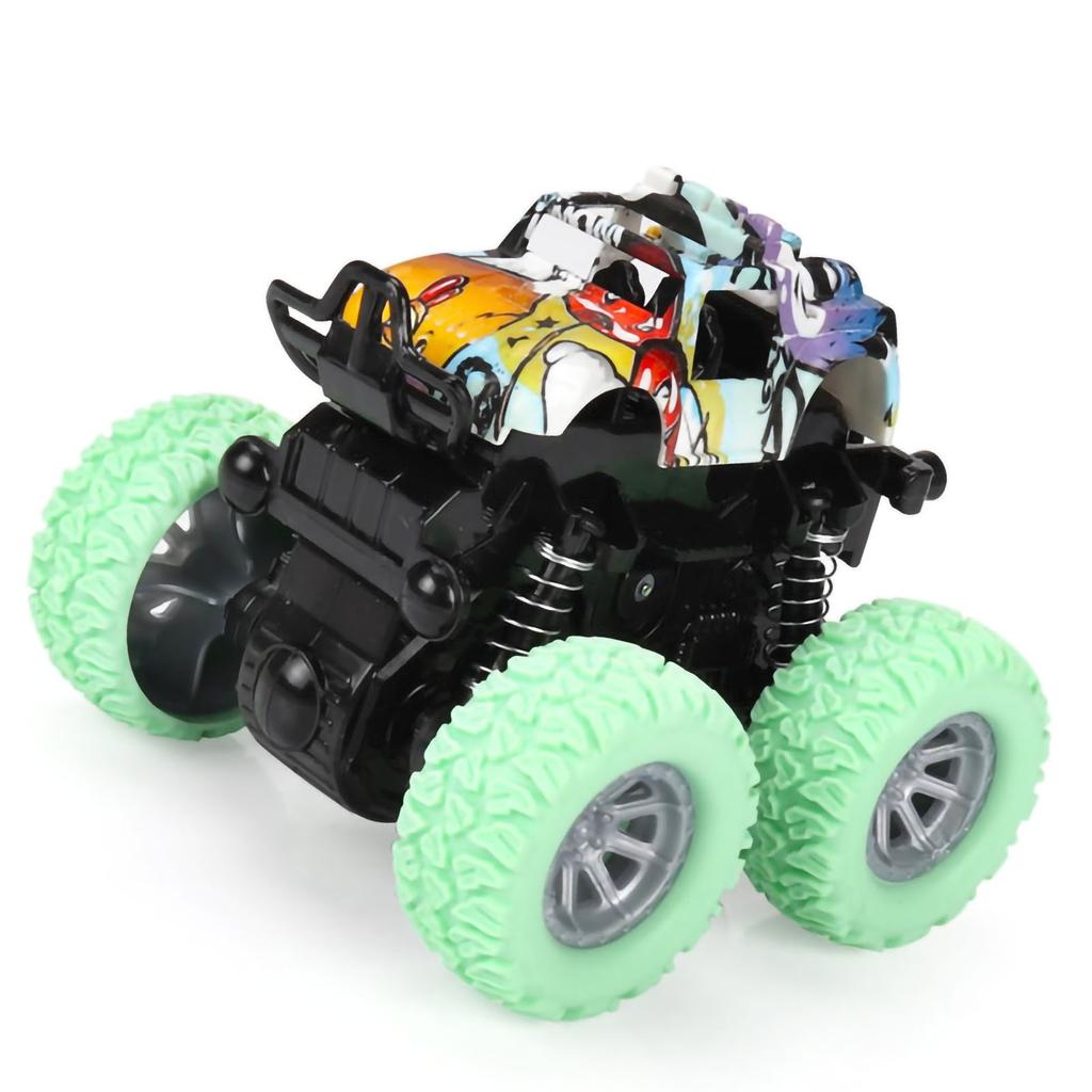 Mini Inertia Four Wheel Drive Off Road Vehicle Children Toy Off Road Climbing Stunt Car Drop Resistant Stunt Toy Car