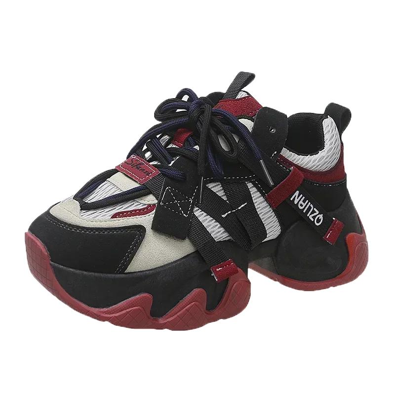 

Ретро кроссовки для папы, женские повседневные кроссовки, женская обувь, модные крутые сетчатые туфли на толстой подошве, массивные кроссовки 35 чёрный