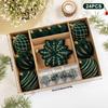 Burgundy Christmas Ornaments Delicate Christmas Ball Ornaments Christmas Ornament Set Flocked For Gift Box Storage