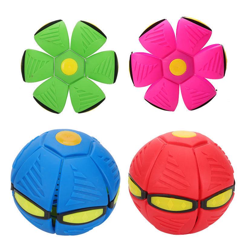 Thickened Luminous Magic Stomp Ball - Transforming Outdoor Sports Toy for Kids 22.5cm No Light