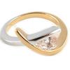 2 Tone 'Câlin' Gold Plated Ring