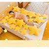 Multi-coloured star pillow super soft cute plush toy sleeping pillow for kids
