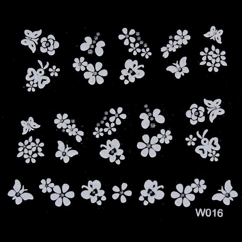 3D Nail Art Transfer Stickers 30 Sheets Flower Decals Manicure Decoration Tip