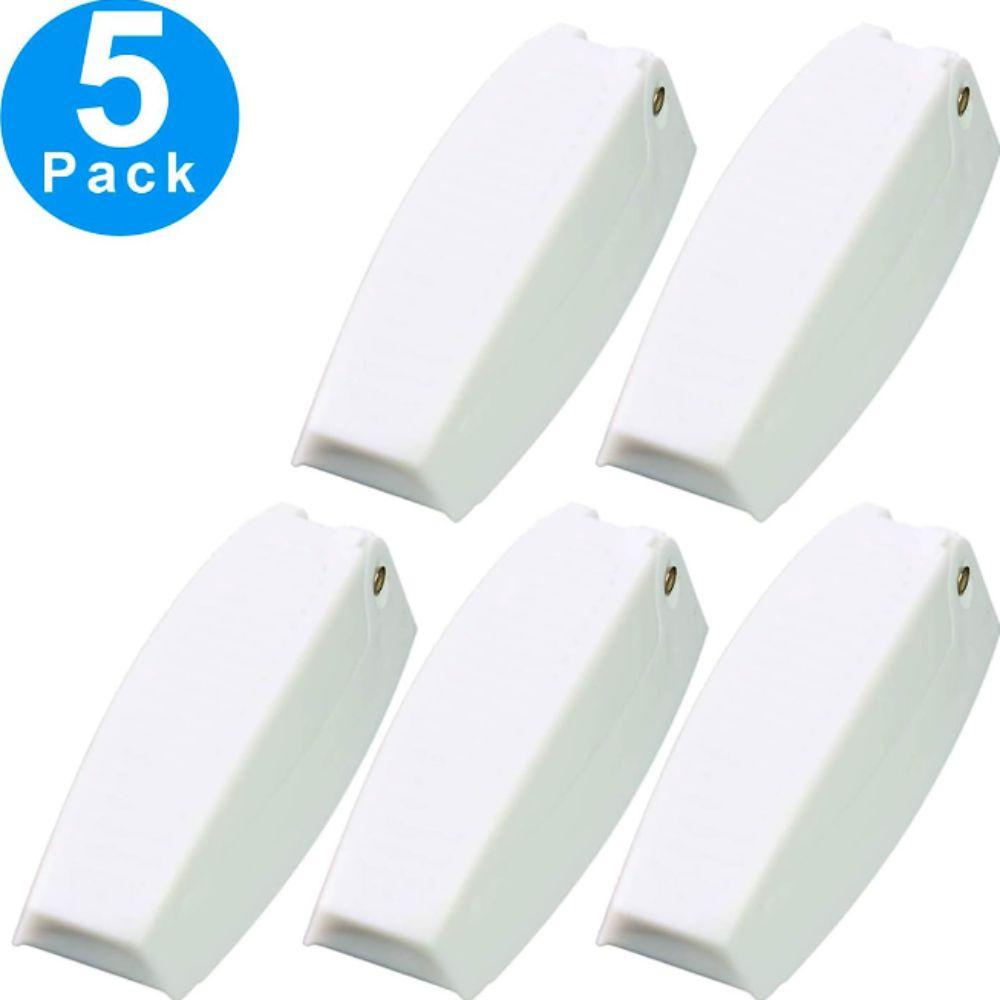 5pcs White RV Door Holder 2.36x0.78in RV Door Clips  for RV, Travel Trailer, Camper Vans