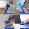 Plastic Razor Scraper Tool with 10 Replacement Blades | Scratch-Free Multi-Purpose Adhesive Remover for Hair Extensions, Phone Screen Repair, Window T