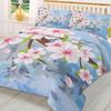 Pink Flower Peach Blossom Duvet Cover With Pillow Case Custom 3Pcs Bedding Set Quilt Cover Double Bed Home Textile