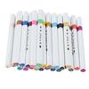 24 Pcs Markers Triangular Rod Hand Painted Water Based Paint Watercolor Pen Double Head Marker Pen