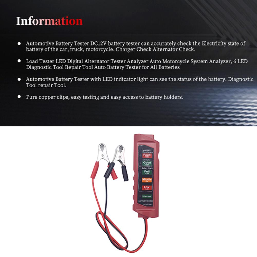 BT-890 Car Battery Tester Automobile Engine Detection Battery Inspection Device for Comprehensive