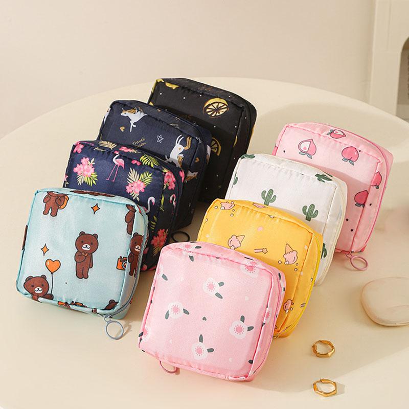 Women Girls Tampon Storage Bag Cosmetic Bag Organizer Bag Organizer Case Sanitary Pad Pouch Napkin Cosmetic Bags Tampon Holder