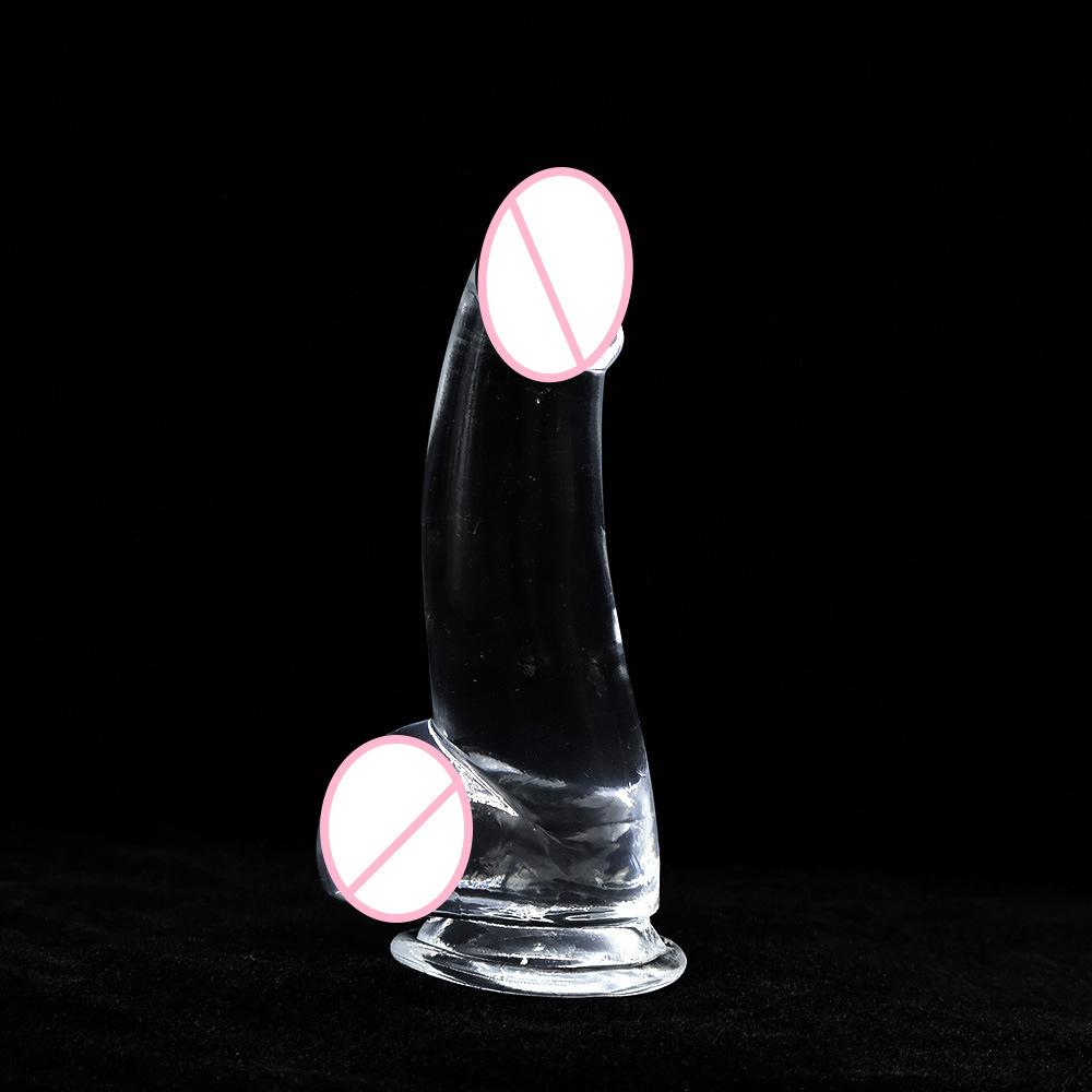 Crystal Transparent Simulation Penis Smooth and Soft Women's Masturbation Device Thick and Long Dildo Adult Sexy Sex Product