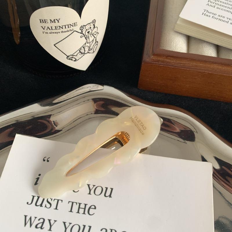 Fashion Women Acetate Hair Clips Elegance Colorful Marbling Duckbill Clip Girls Hair Barrettes Hair Accessories New Hair Clip