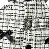 Dog Dress No Harness Needed Sleeveless Tweed Dress, Ruffled Pet with Lace Breathable Mesh Apparel Trim, Cute Summer for Small Dogs