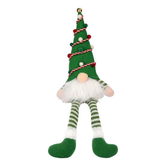 Beleuchteter Weihnachtswichtel Handgefertigtes Plüsch skandinavischer schwedischer Tomte Leuchtendes Weihnachtsmann-Elfen-Spielzeug für Winter-Tischplatte Etagenständer Indoor-Weihnachtsdeko