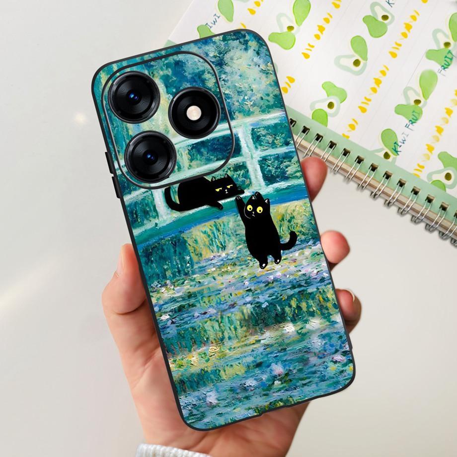 For Tecno Spark 10 10c 10 Pro Phone Case Spark10 KI5k KI5m KI5q KI7 Back Cover Soft Transparent TPU Slim Funda Dragon Astronaut