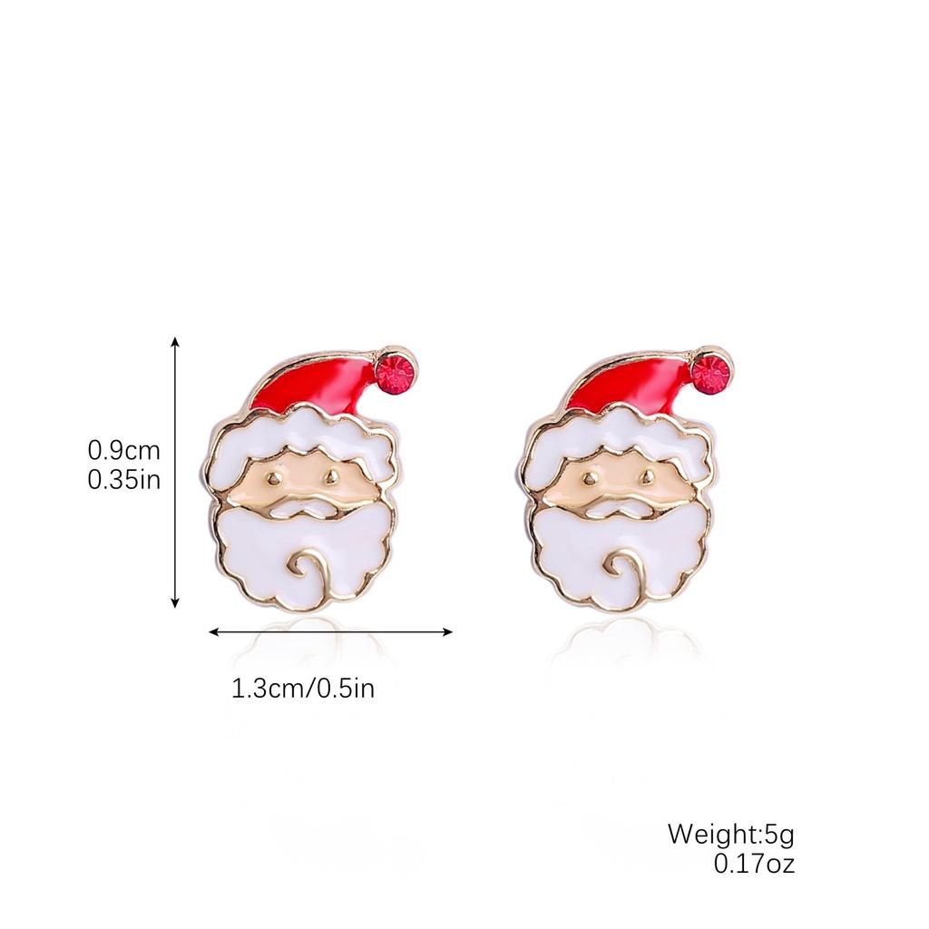 Europäisches und Amerikanisches Weihnachts-Ohrring-Set Funkelnde Diamant-Schneeflocke Glocke Feiertags-Ohr-Accessoires