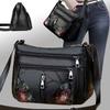 The Lady's Crossbody Bag Is Made of PU Material and Features Printed Patterns, Perfect for Traveling and Shopping.