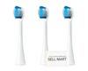 [Dental Clean Set] Doltz Replacement Brush Heads EW0820-W White, Extra Fine Bristle Brush, 2 Brushes X 3 Packs + Original Pocket Tissues