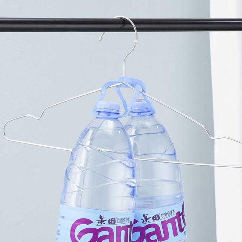 10/20/30 Pezzi Grucce Metalliche, Gruccia per Vestiti in Acciaio Inossidabile con Design a Scanalatura Antiscivolo, Rack Argentato Salvaspazio per Armadio Lavanderia