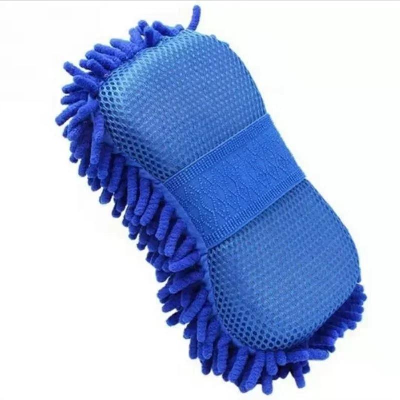 Ultra Absorbent Car Wash Sponge - Premium Chenille Microfiber Mitt, Scratch-Free Cleaning Glove, Sponge Washing Tools
