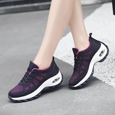 Mode Lässig Frauen Erhöhen Komfortable Mesh Atmungsaktive Wanderschuhe Damen Schuhe Air Sneakers
