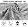 Cooling Towel Cold Towel Portable Quick Drying Circular Silicone Wrapped Polyester Fiber Towels Beach Accessories Sport Fitness