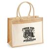 Jute Tote Bag with Pocket I Can't I'm a Computer Scientist I Can't Minimalist | Jute and Cotton Canvas 21 L Flat Bottom Handles 65