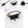 Punk Style Belt For Women With Pu Material And Adjustable Pin Buckle For Fashionable Streetwear