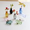 Yousheng Mini Glass Vase Refrigerator Magnet, 3D Miniature Vase Fridge Magnet, DIY Flower Vase Refrigerator Magnet for Home Office Kitchen
