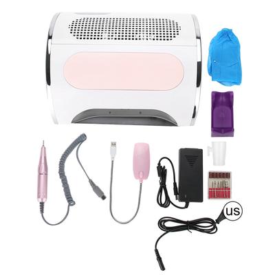 Multi Functional Electric Nail Drill Machine Nail Art Dust Suction Collector UV LED Light