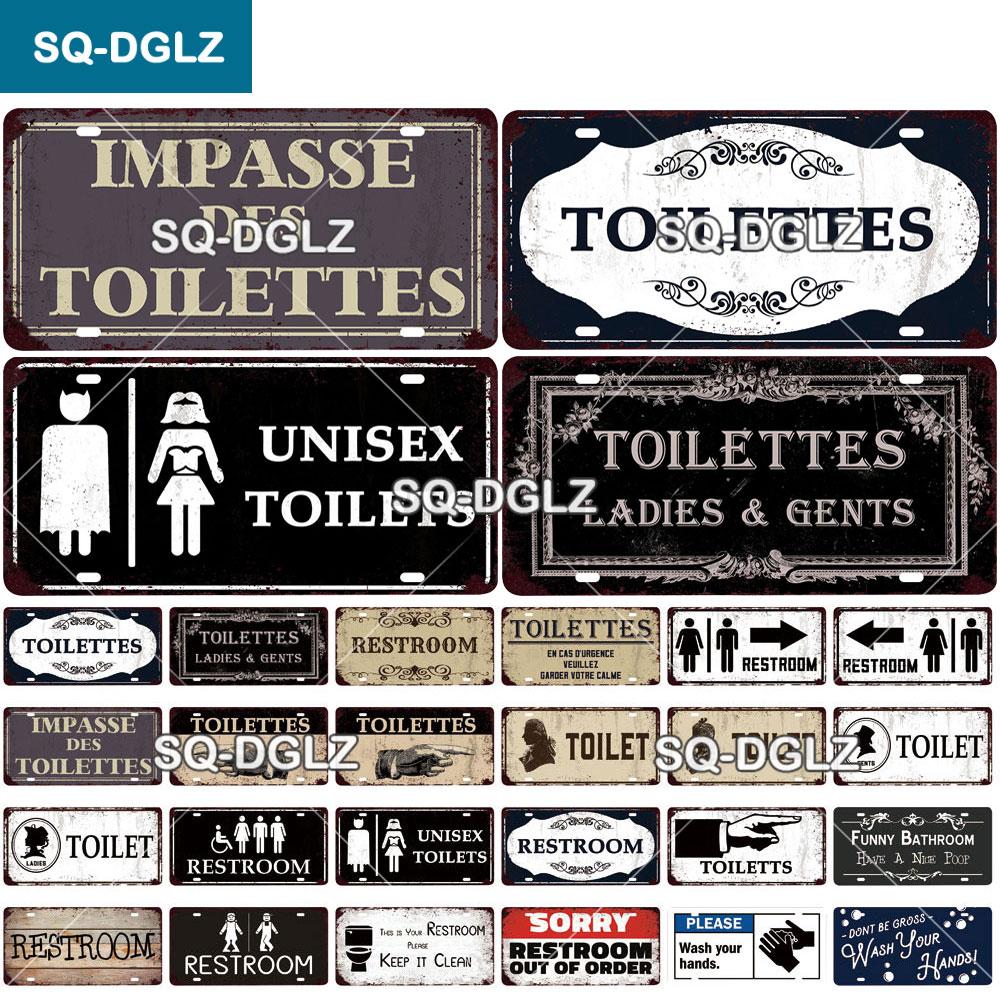 

[СК-ДГЛЗ] Vitage Туалетные принадлежности Номерной знак Жестяной знак Магазин Бар Стена Украшение Металлическая вывеска Домашний декор Живопись Таблички Арт-плакат